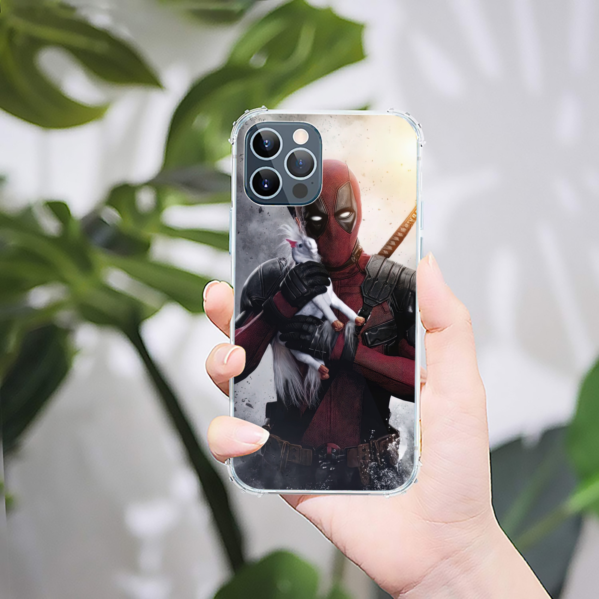 （画像用） Deadpool デッドプール 【iPhone 12シリーズ対応】透明スマホケース（クリアソフトケース）